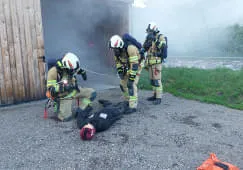 Uebung-Brand-Geraeteschuppen